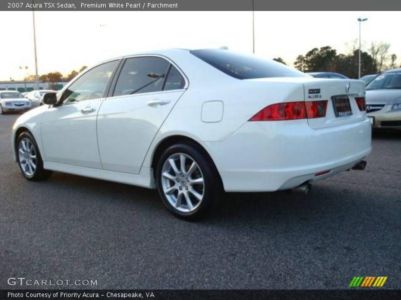 Premium White Pearl / Parchment 2007 Acura TSX Sedan