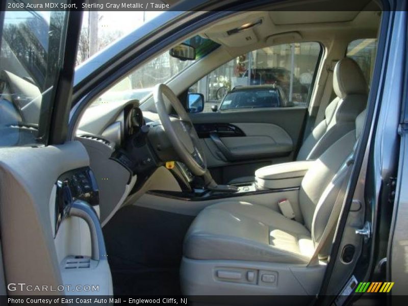 Sterling Gray Metallic / Taupe 2008 Acura MDX Sport