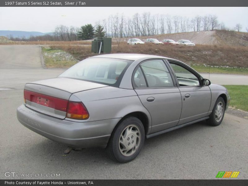 Silver / Tan 1997 Saturn S Series SL2 Sedan