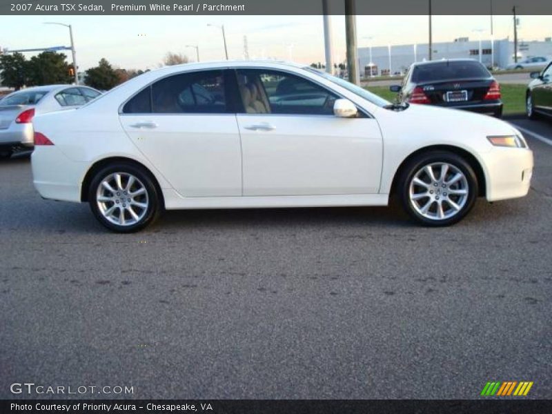 Premium White Pearl / Parchment 2007 Acura TSX Sedan