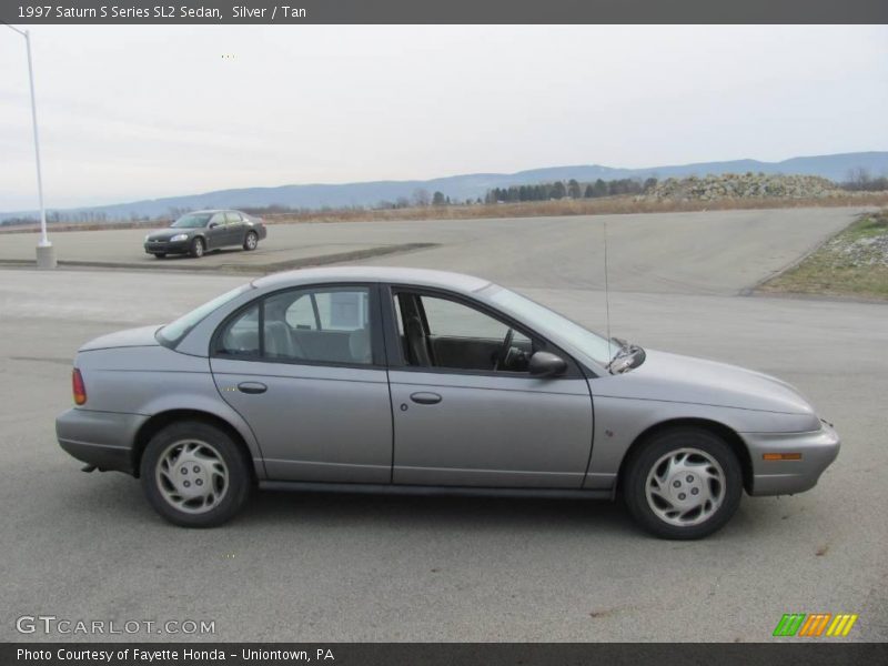Silver / Tan 1997 Saturn S Series SL2 Sedan