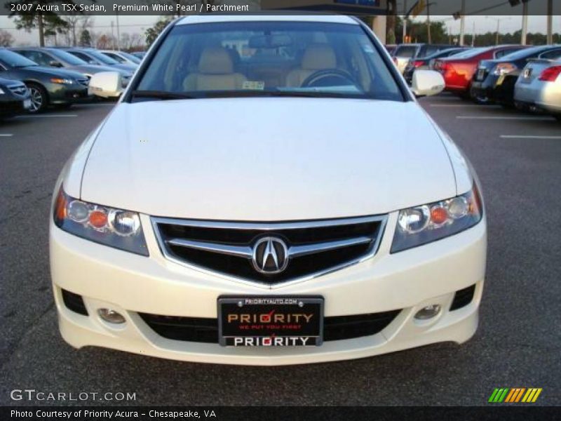 Premium White Pearl / Parchment 2007 Acura TSX Sedan