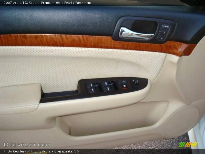 Premium White Pearl / Parchment 2007 Acura TSX Sedan