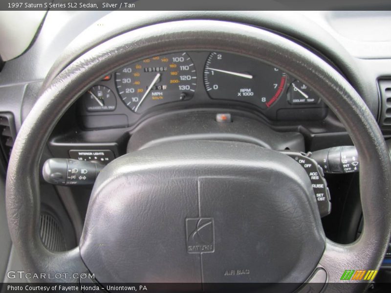 Silver / Tan 1997 Saturn S Series SL2 Sedan