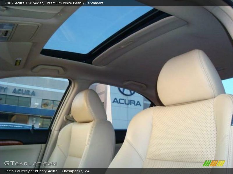 Premium White Pearl / Parchment 2007 Acura TSX Sedan