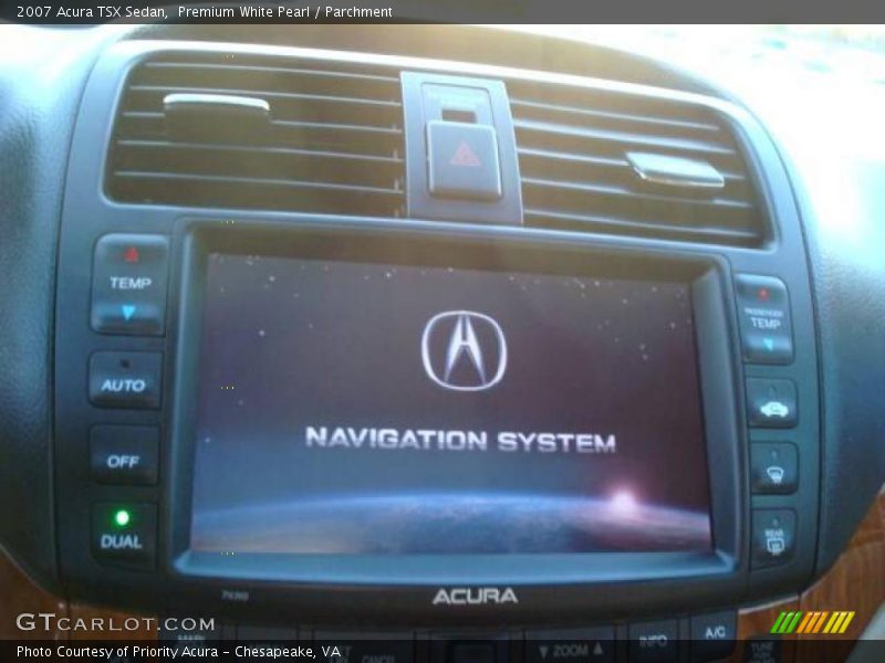 Premium White Pearl / Parchment 2007 Acura TSX Sedan
