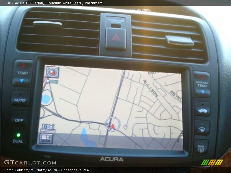 Premium White Pearl / Parchment 2007 Acura TSX Sedan