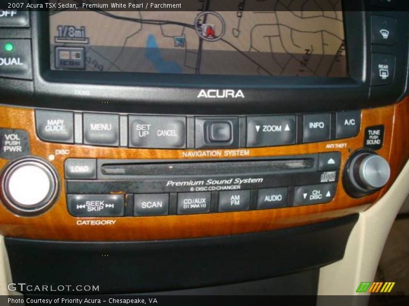 Premium White Pearl / Parchment 2007 Acura TSX Sedan