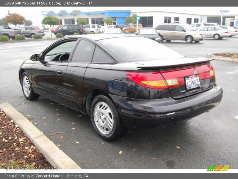 Blackberry / Tan 1999 Saturn S Series SC2 Coupe