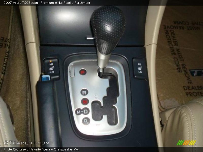Premium White Pearl / Parchment 2007 Acura TSX Sedan