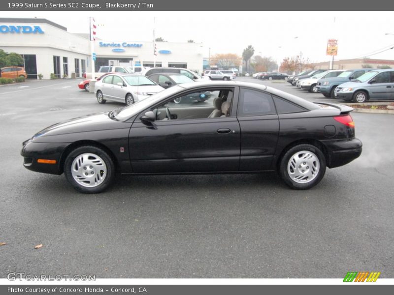 Blackberry / Tan 1999 Saturn S Series SC2 Coupe