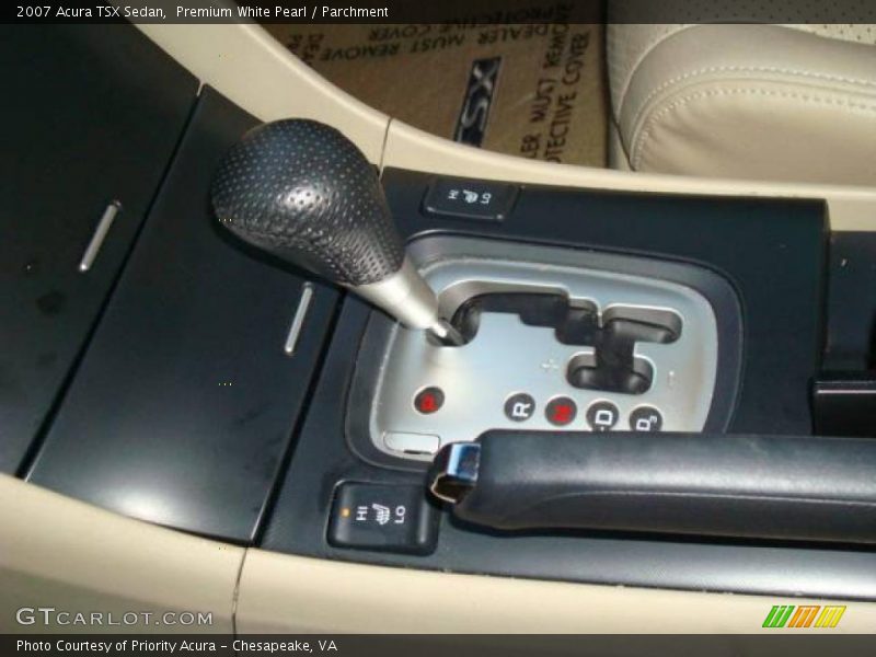 Premium White Pearl / Parchment 2007 Acura TSX Sedan