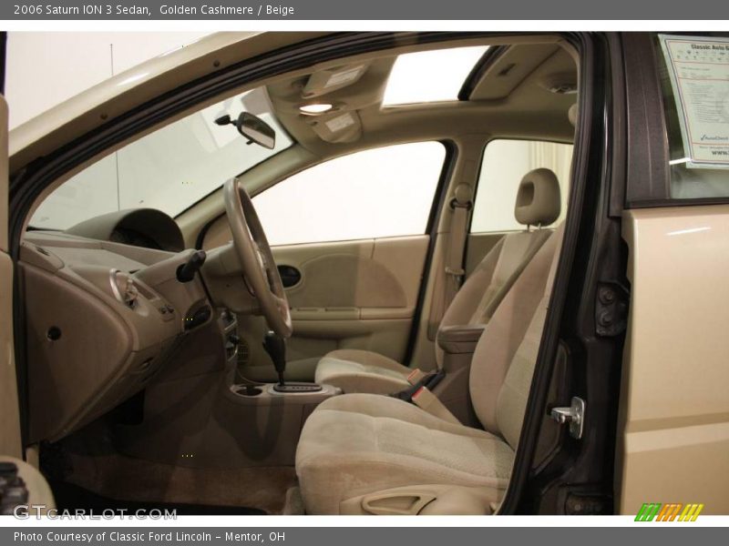 Golden Cashmere / Beige 2006 Saturn ION 3 Sedan