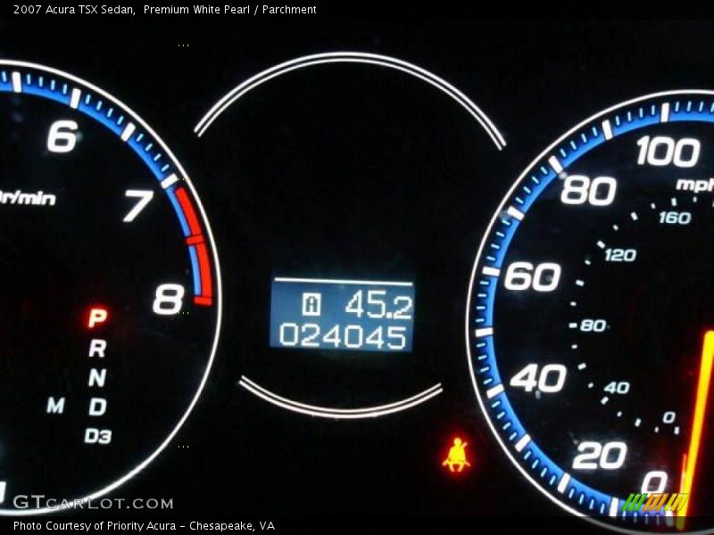 Premium White Pearl / Parchment 2007 Acura TSX Sedan