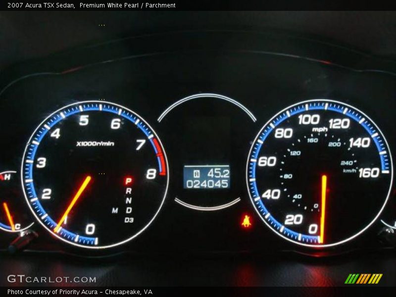 Premium White Pearl / Parchment 2007 Acura TSX Sedan