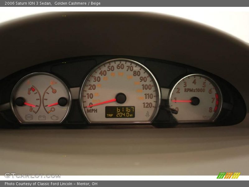 Golden Cashmere / Beige 2006 Saturn ION 3 Sedan