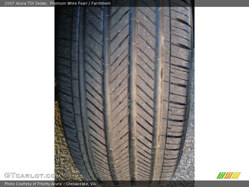 Premium White Pearl / Parchment 2007 Acura TSX Sedan