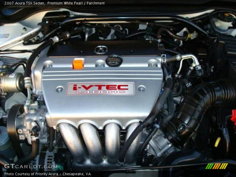 Premium White Pearl / Parchment 2007 Acura TSX Sedan