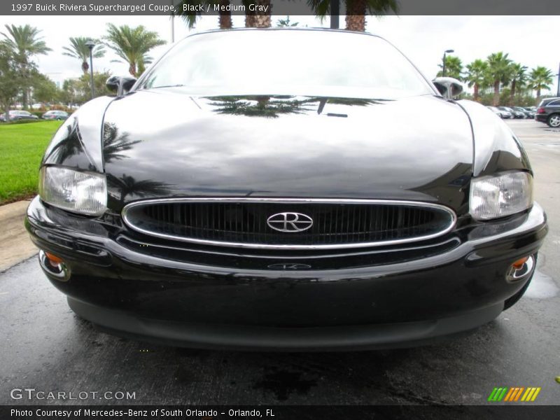 Black / Medium Gray 1997 Buick Riviera Supercharged Coupe