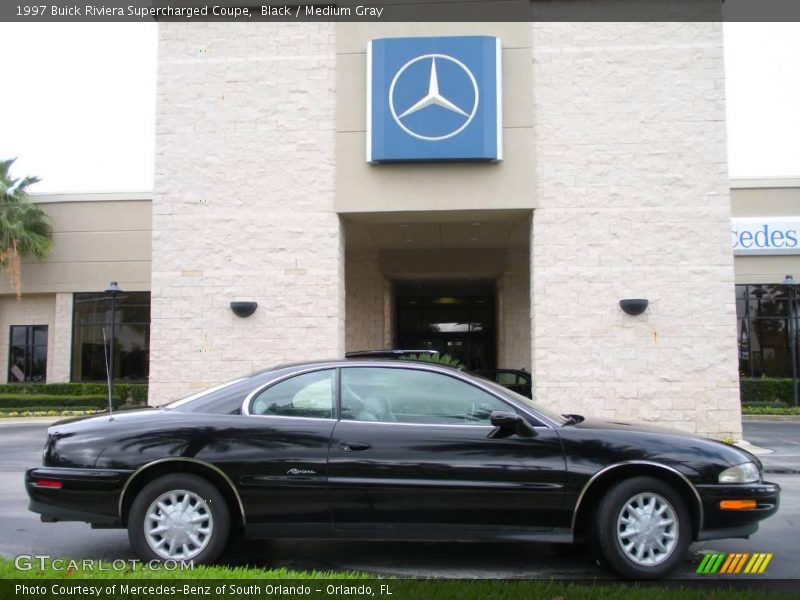 Black / Medium Gray 1997 Buick Riviera Supercharged Coupe
