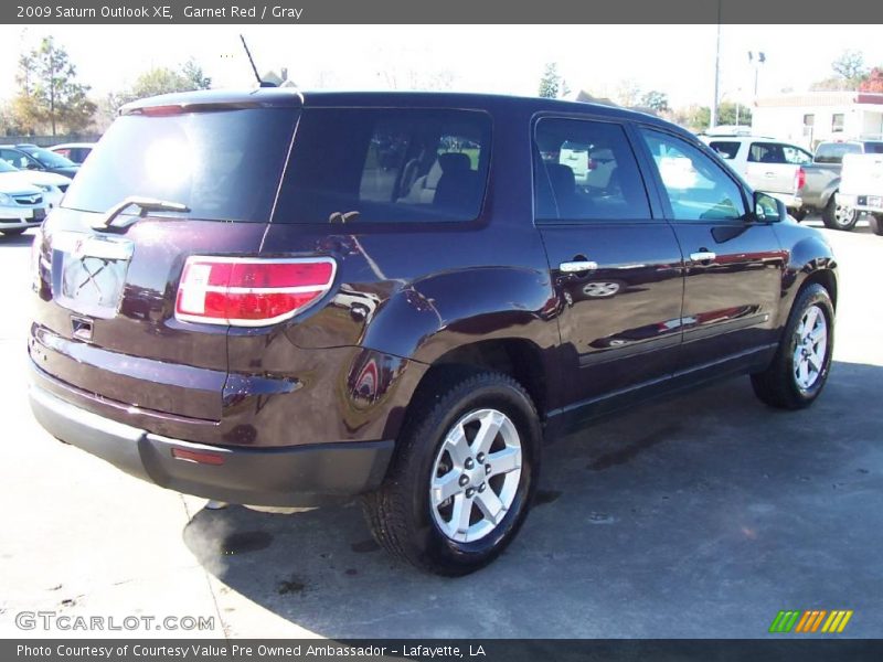 Garnet Red / Gray 2009 Saturn Outlook XE