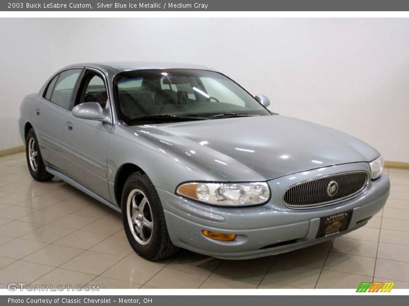 Silver Blue Ice Metallic / Medium Gray 2003 Buick LeSabre Custom