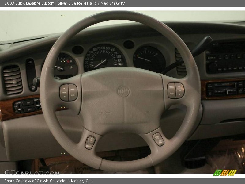 Silver Blue Ice Metallic / Medium Gray 2003 Buick LeSabre Custom