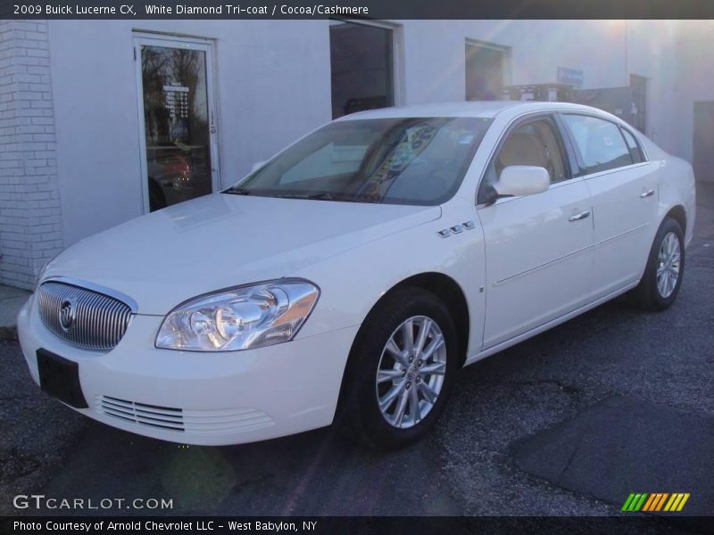 White Diamond Tri-coat / Cocoa/Cashmere 2009 Buick Lucerne CX