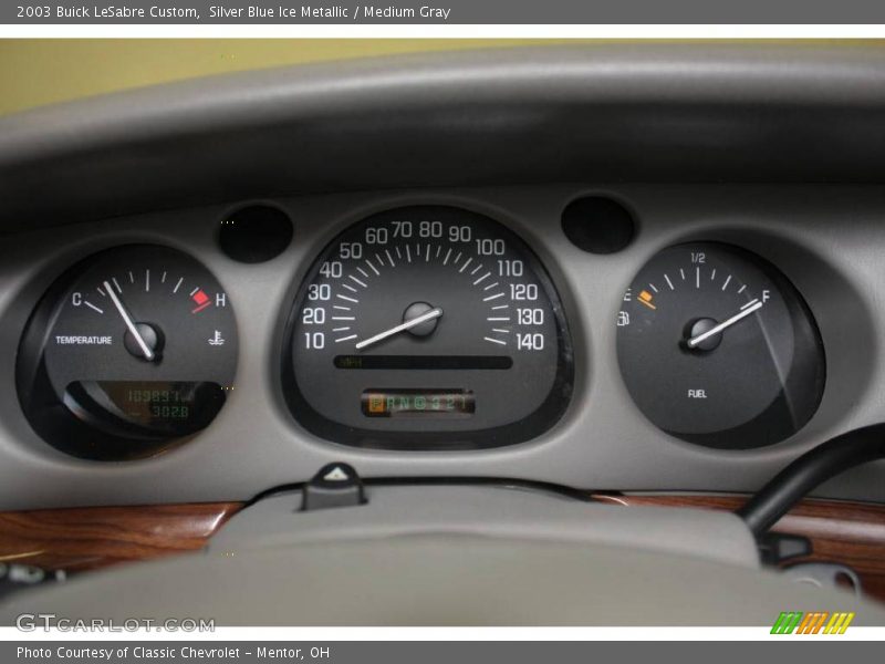 Silver Blue Ice Metallic / Medium Gray 2003 Buick LeSabre Custom