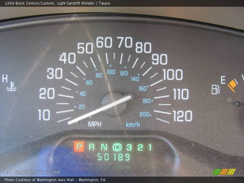 Light Sandrift Metallic / Taupe 1999 Buick Century Custom