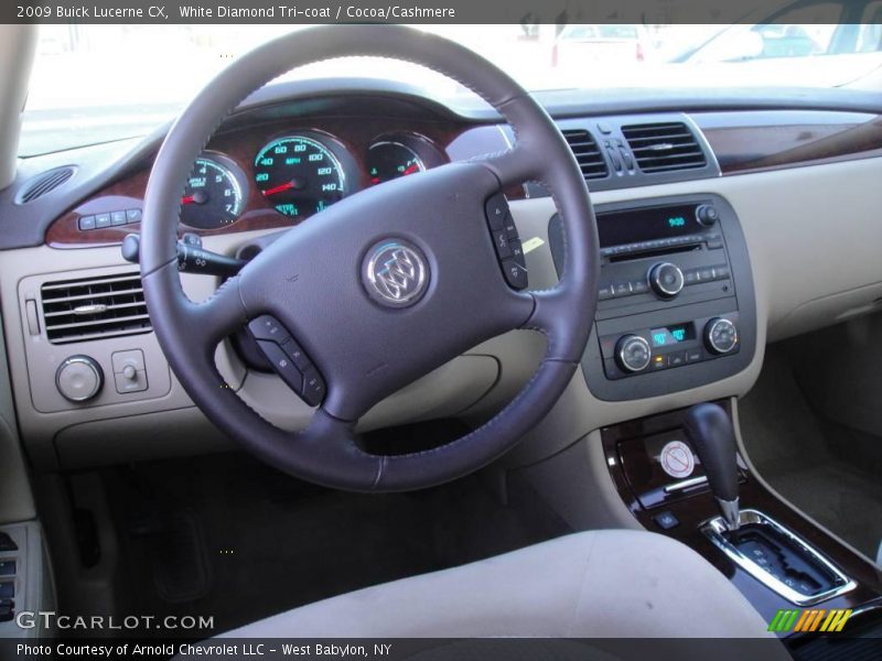 White Diamond Tri-coat / Cocoa/Cashmere 2009 Buick Lucerne CX