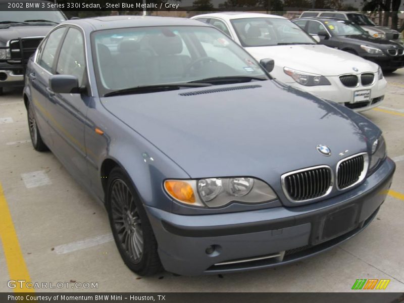 Steel Blue Metallic / Grey 2002 BMW 3 Series 330i Sedan