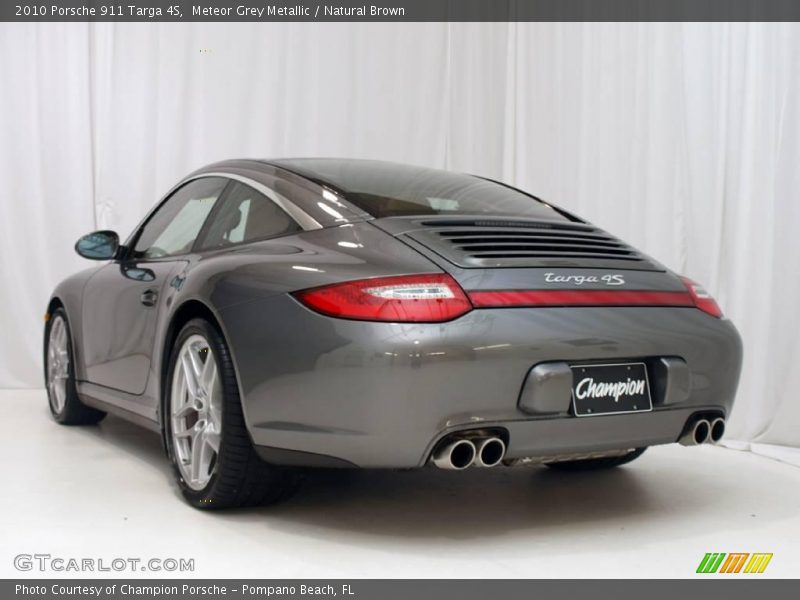 Meteor Grey Metallic / Natural Brown 2010 Porsche 911 Targa 4S