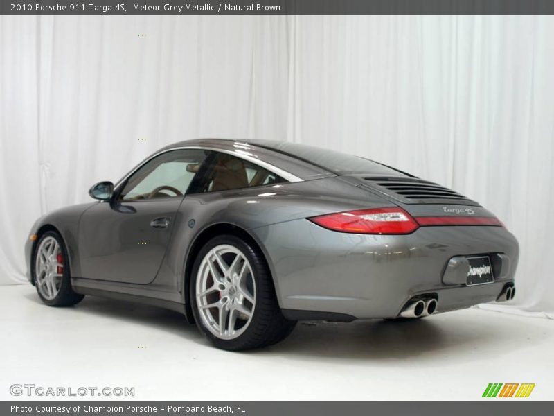 Meteor Grey Metallic / Natural Brown 2010 Porsche 911 Targa 4S