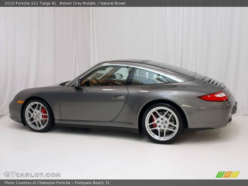 Meteor Grey Metallic / Natural Brown 2010 Porsche 911 Targa 4S