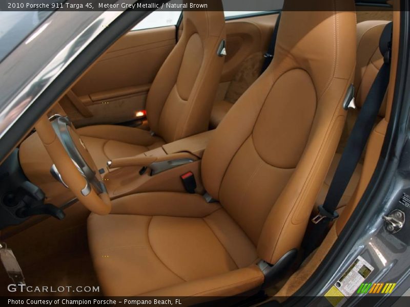 Meteor Grey Metallic / Natural Brown 2010 Porsche 911 Targa 4S