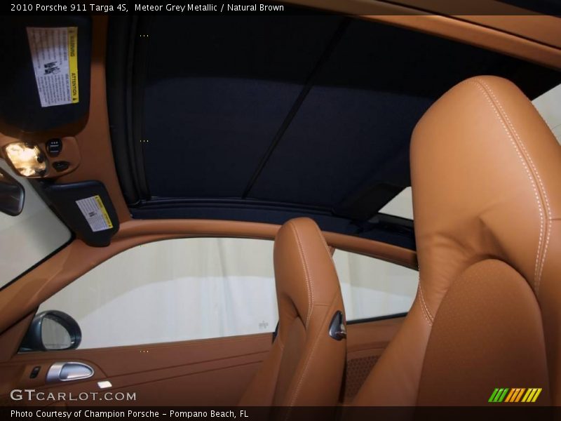 Meteor Grey Metallic / Natural Brown 2010 Porsche 911 Targa 4S