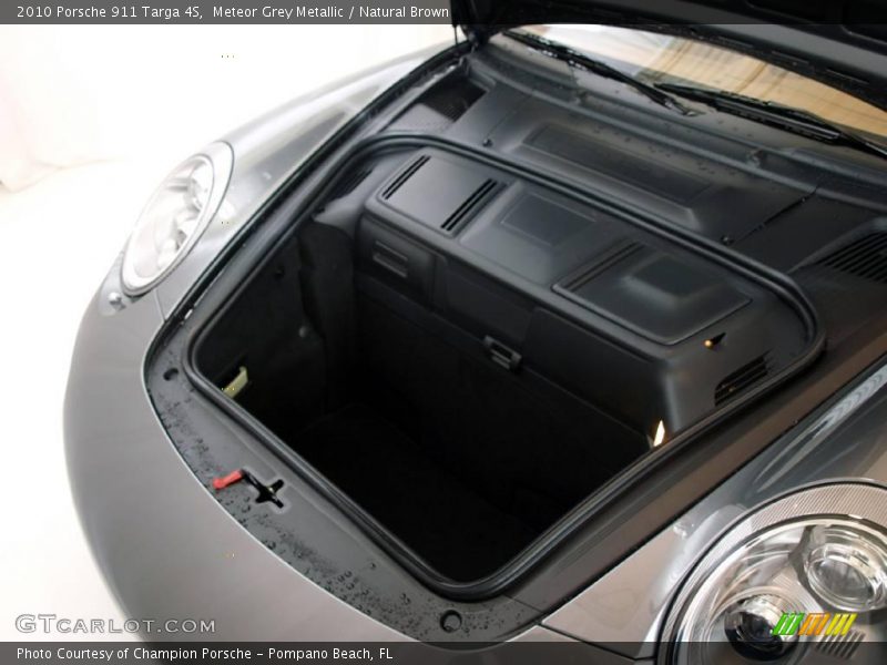 Meteor Grey Metallic / Natural Brown 2010 Porsche 911 Targa 4S