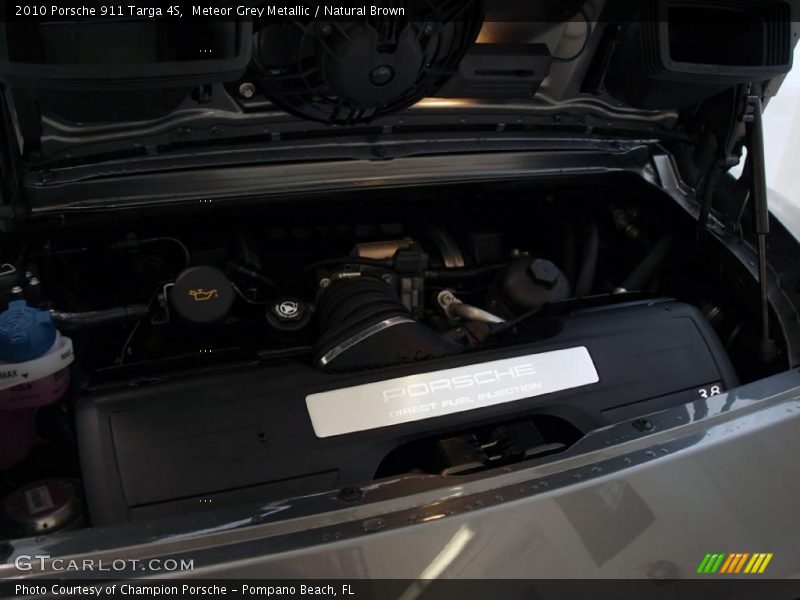 Meteor Grey Metallic / Natural Brown 2010 Porsche 911 Targa 4S
