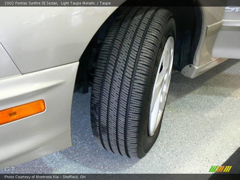 Light Taupe Metallic / Taupe 2002 Pontiac Sunfire SE Sedan