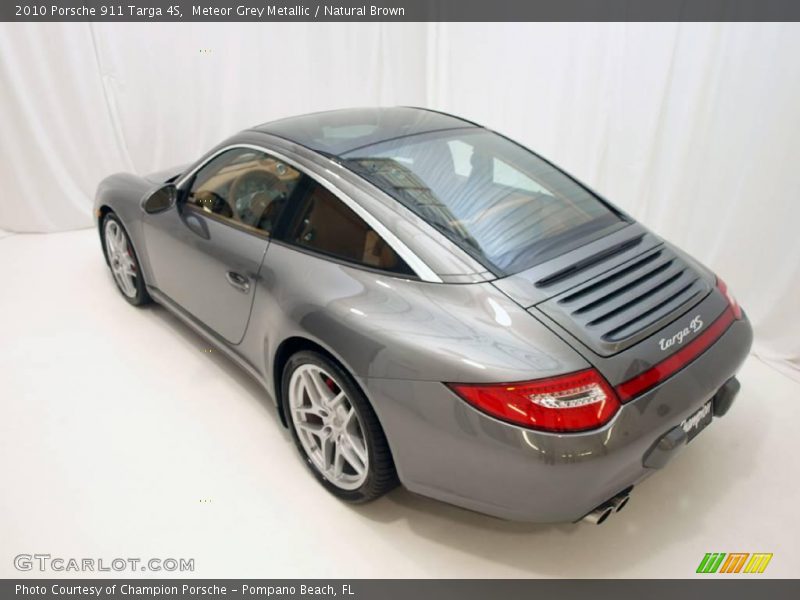 Meteor Grey Metallic / Natural Brown 2010 Porsche 911 Targa 4S