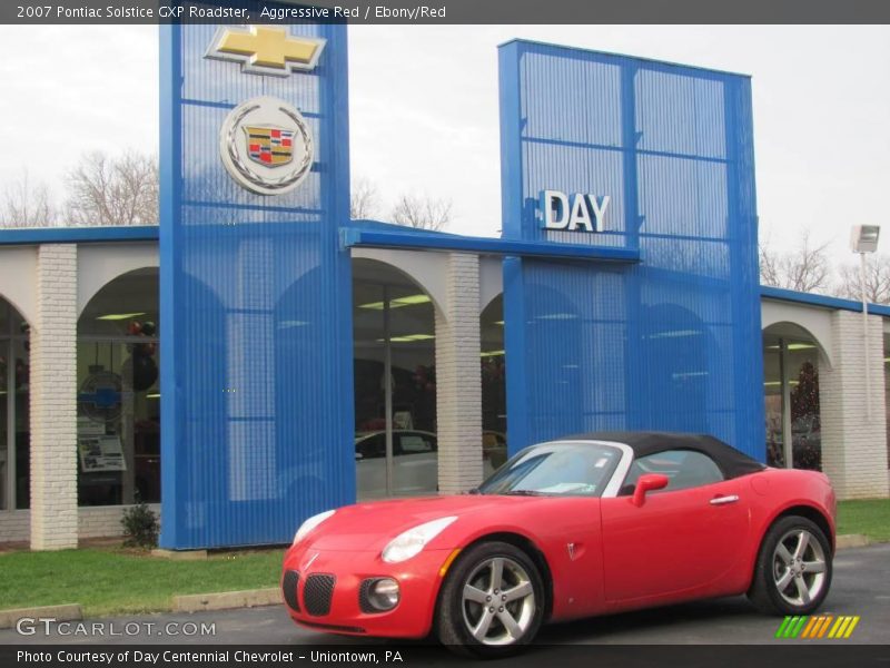 Aggressive Red / Ebony/Red 2007 Pontiac Solstice GXP Roadster
