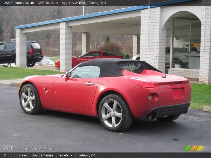 Aggressive Red / Ebony/Red 2007 Pontiac Solstice GXP Roadster