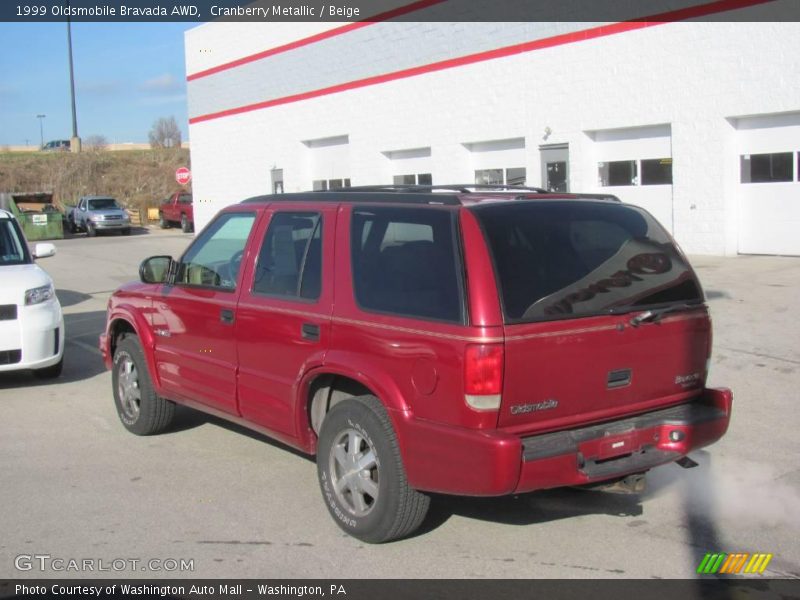 Cranberry Metallic / Beige 1999 Oldsmobile Bravada AWD
