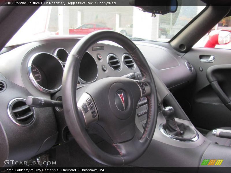 Aggressive Red / Ebony/Red 2007 Pontiac Solstice GXP Roadster