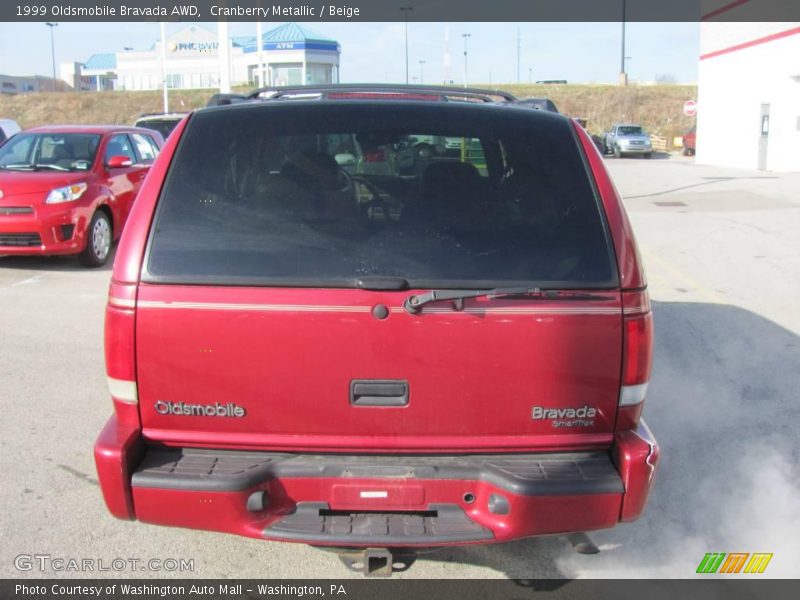 Cranberry Metallic / Beige 1999 Oldsmobile Bravada AWD