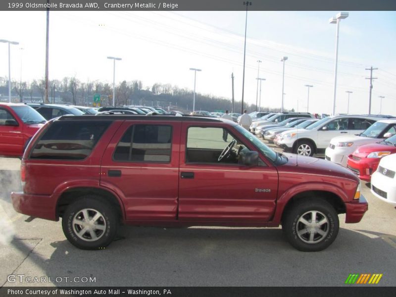 Cranberry Metallic / Beige 1999 Oldsmobile Bravada AWD