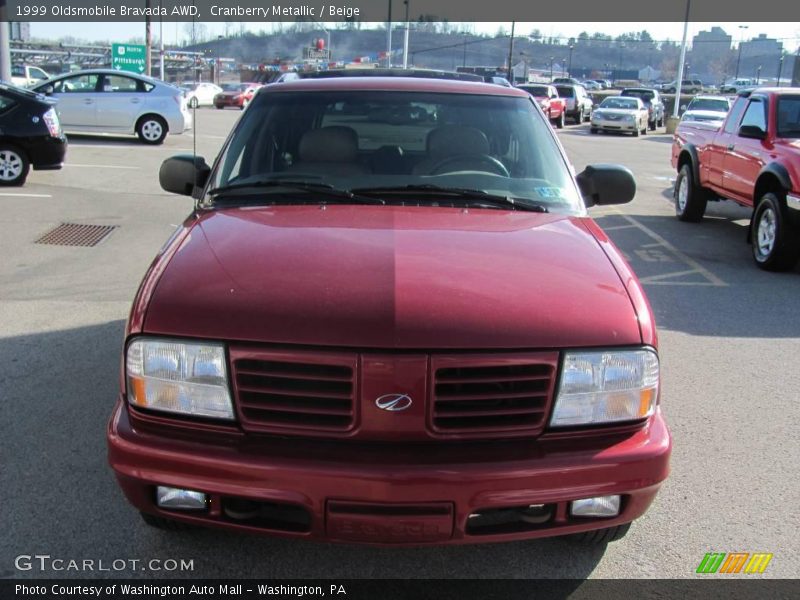 Cranberry Metallic / Beige 1999 Oldsmobile Bravada AWD