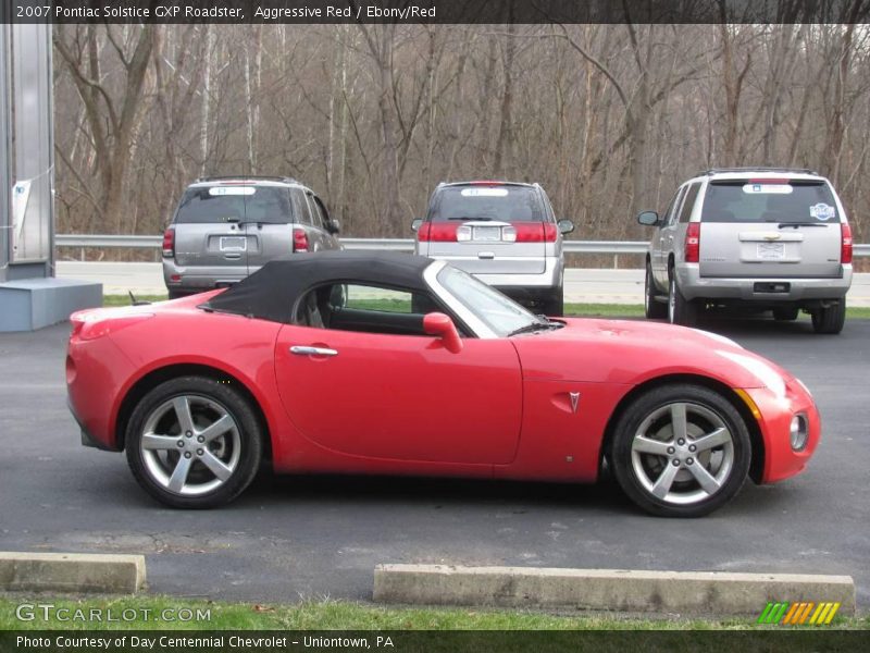 Aggressive Red / Ebony/Red 2007 Pontiac Solstice GXP Roadster