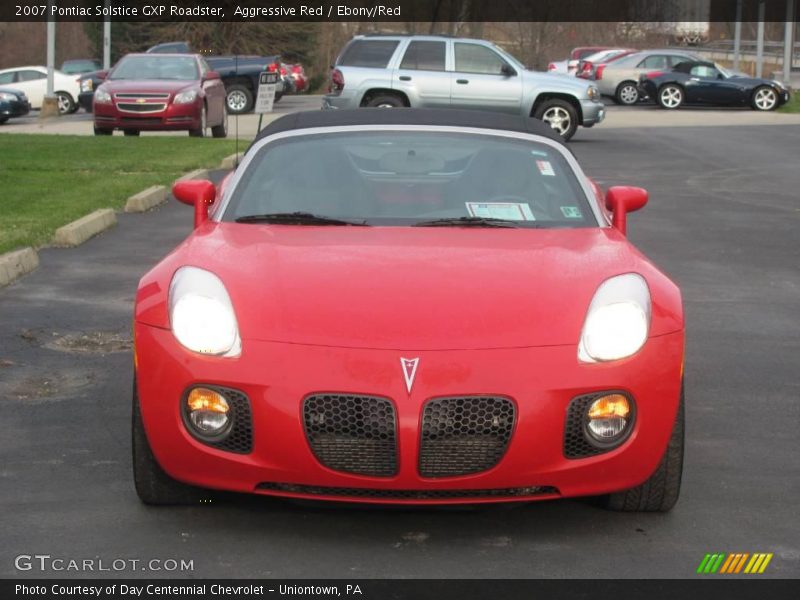 Aggressive Red / Ebony/Red 2007 Pontiac Solstice GXP Roadster